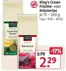 Rossmann King's crown früchte- oder kräutertee Angebot