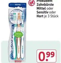 Rossmann Prokudent zahnbürste mittel oder sensitiv oder hart Angebot