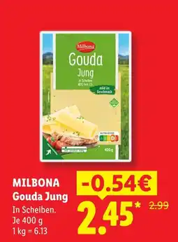 Lidl Milbona gouda jung Angebot