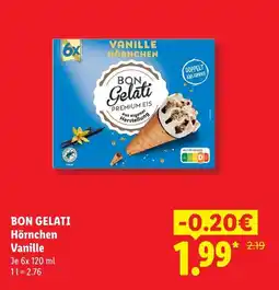 Lidl Bon gelati hörnchen vanille Angebot