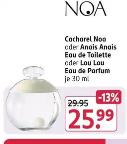 Rossmann Cacharel noa oder anais anais eau de toilette Angebot