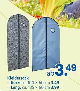 Rossmann Kleidersack kurz Angebot