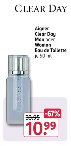Rossmann Aigner clear day man oder woman Angebot