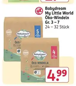 Rossmann Babydream my little world öko-windeln Angebot