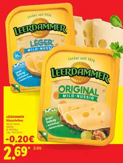 Lidl Leerdammer käsescheiben Angebot