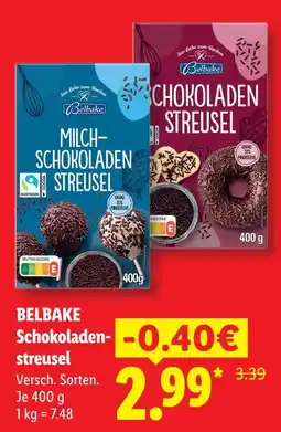 Lidl Belbake schokoladenstreusel Angebot