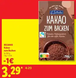 Lidl Belbake kakao zum backen Angebot