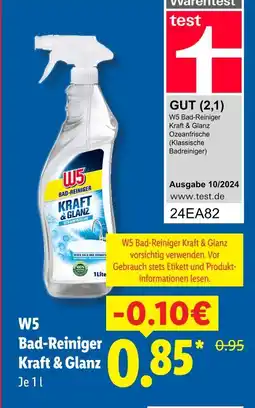 Lidl W5 bad-reiniger kraft & glanz Angebot