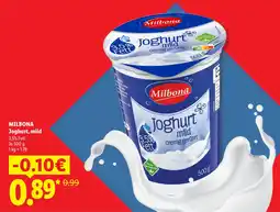 Lidl Milbona joghurt, mild Angebot