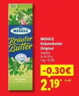 Lidl Meggle kräuterbutter original Angebot