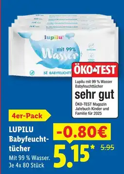 Lidl Lupilu babyfeuchttücher Angebot