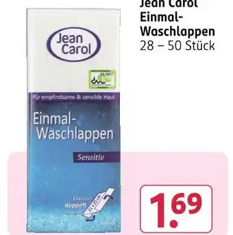 Rossmann Jean carol einmal-waschlappen Angebot