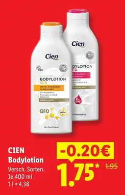 Lidl Cien bodylotion Angebot