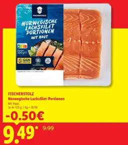Lidl Fischerstolz norwegische lachsfilet-portionen Angebot