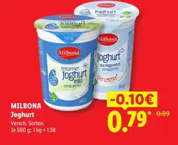 Lidl Milbona joghurt Angebot