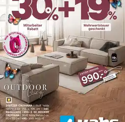 Kabs Polsterwelt 3-sitzer croviana Angebot