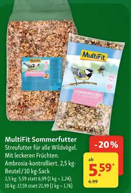 Fressnapf Multifit sommerfutter 2,5 kg Angebot