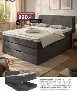 Kabs Polsterwelt Boxspringbett semeru ii Angebot