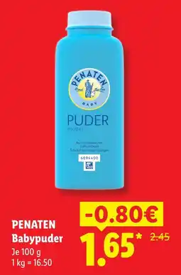 Lidl Penaten babypuder Angebot