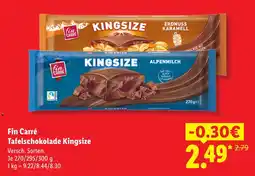Lidl Fin carré tafelschokolade kingsize Angebot