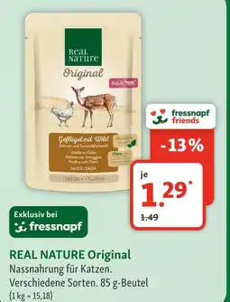 Fressnapf Real nature original nassnahrung für katzen Angebot