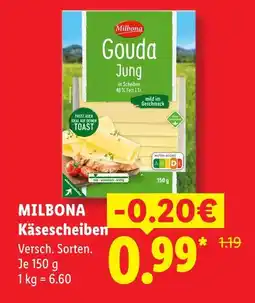 Lidl Milbona käsescheiben Angebot