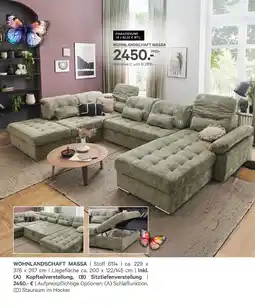 Kabs Polsterwelt Wohnlandschaft massa Angebot