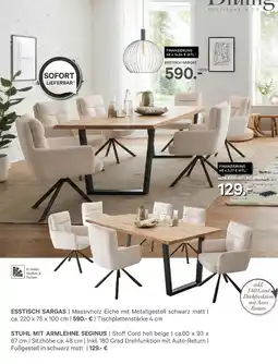 Kabs Polsterwelt Esstisch sargas Angebot