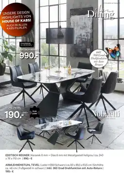 Kabs Polsterwelt Nobiletti esstisch regner Angebot