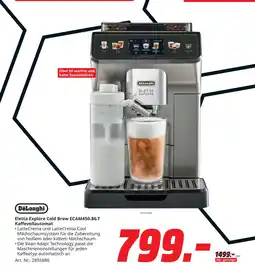 MediaMarkt Delonghi eletta explore cold brew ecam450.86.t kaffeevollautomat Angebot