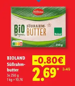 Lidl Bioland süßrahmbutter Angebot