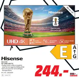 MediaMarkt Hisense 43 a 6 n 43 uhd-led tv Angebot