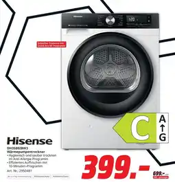 MediaMarkt Hisense dh35802bw3 wärmepumpentrockner Angebot