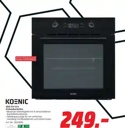 MediaMarkt Koenic kbo 531 b a einbaubackofen Angebot