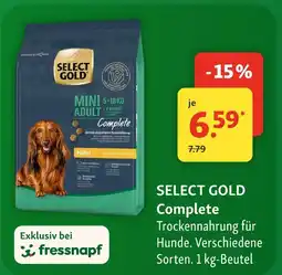 Fressnapf Select gold complete trockenahrung für hunde Angebot
