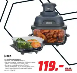 MediaMarkt Ninja crispi 4-in-1 tragbare glas-heißluftfritteuse Angebot