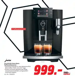 MediaMarkt Jura e8 (ed) piano black kaffeevollautomat Angebot