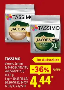 Lidl Tassimo jacobs latte macchiato classico Angebot