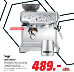 MediaMarkt Sage the barista express espressomaschine Angebot
