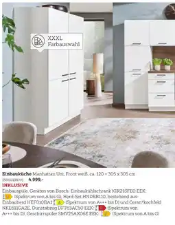 XXXLutz Dieter knoll, bosch einbauküche manhattan uni Angebot