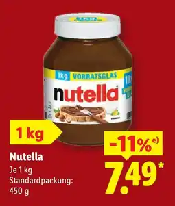 Lidl Nutella nutella Angebot