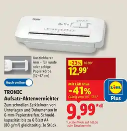 Lidl Tronic aufsatz-aktenvernichter Angebot