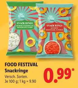 Lidl Food festival snackringe sour cream geschmack Angebot
