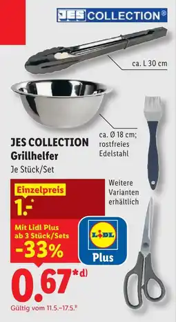 Lidl Jes collection grillhelfer Angebot