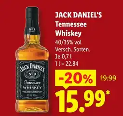 Lidl Jack daniel's tennessee whiskey Angebot