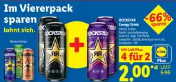 Lidl Rockstar energy drink original Angebot