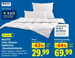 Lidl Balette feder-/daunen-kopfkissen Angebot