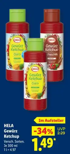 Lidl Hela gewürz ketchup curry Angebot