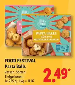 Lidl Food festival pasta balls käse und schwarzer pfeffer Angebot