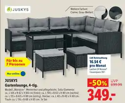 Lidl Juskys gartenlounge, 4-tlg Angebot